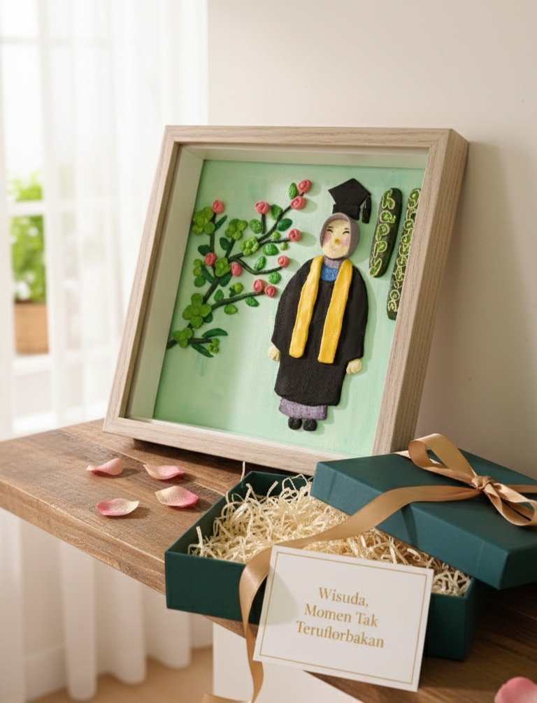 3D Clay Art Frame - Graduation Gift